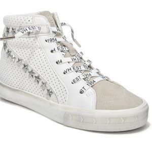 Vintage Havana White with green stripe High-Top Sneakers Size 6